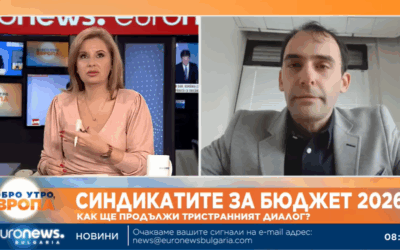 Петър Мишев пред Евронюз: Бюджетът е над трупчета и изчаква да се поднови процесът на социалния диалог