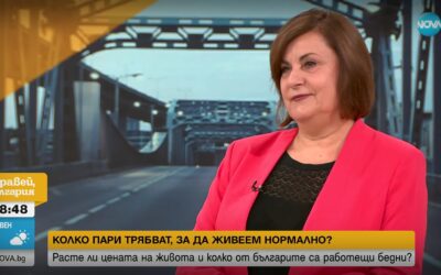 Виолета Иванова: С една минимална заплата можем да си купим 8 пъти стоките от малката потребителска кошница