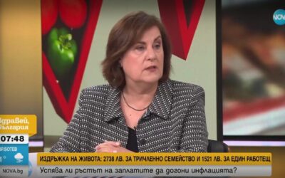 Виолета Иванова пред Nova TV: Липсват добри контролни органи, които да следят необоснованото нарастване на цените
